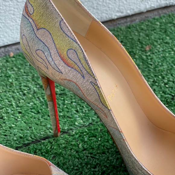 CHRISTIAN LOUBOUTIN Multicolor Flame Pigalle - Picture 5 of 5